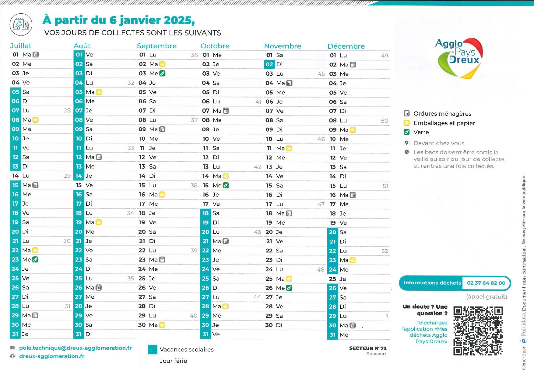 Calendrier 2025 2